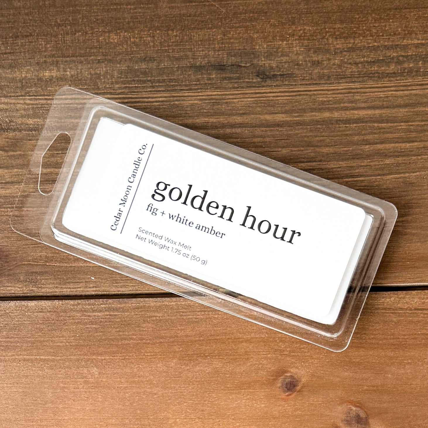 Golden Hour Wax Melts | Pear, Fig + White Musk