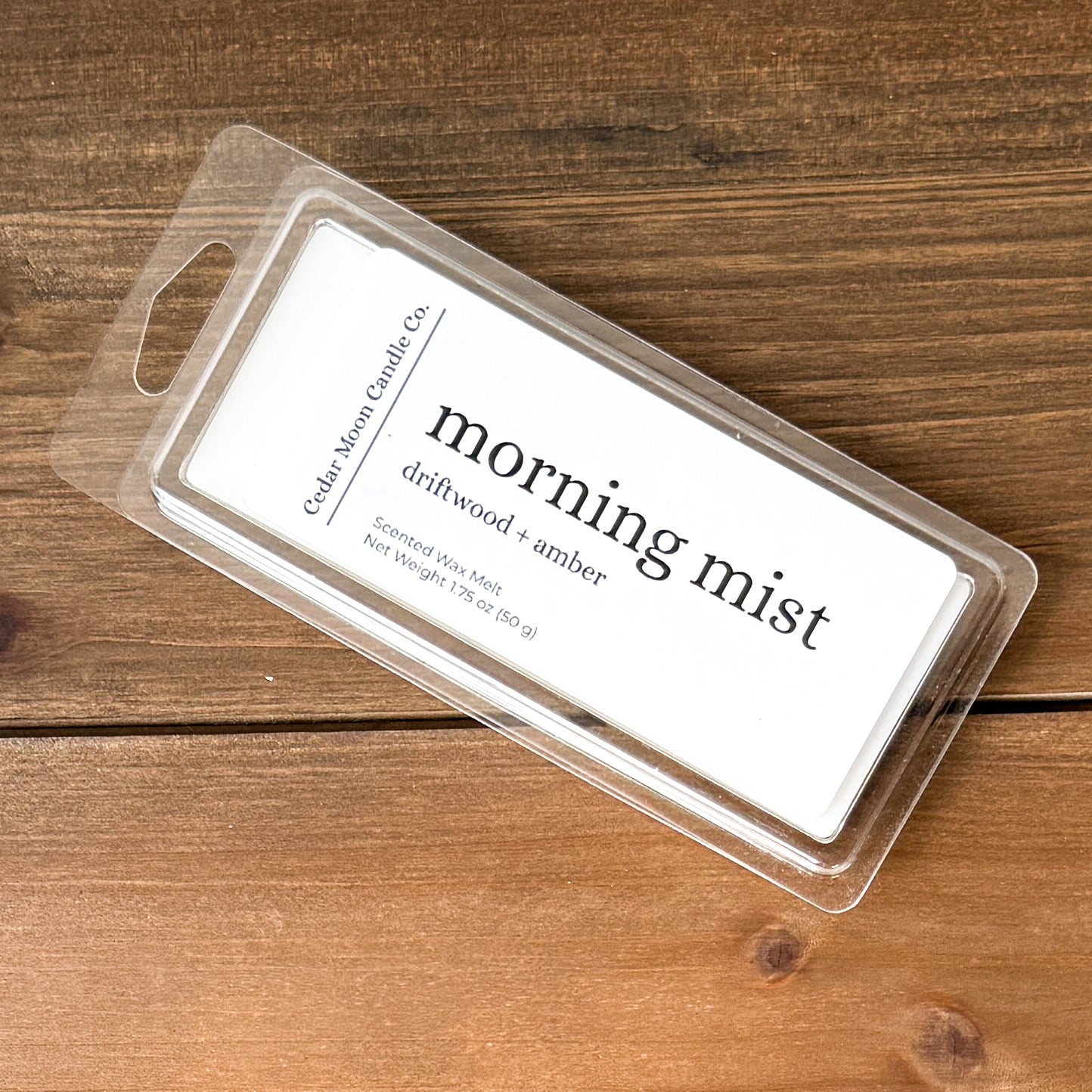 Morning Mist Wax Melts | Fresh Air, Driftwood + Amber